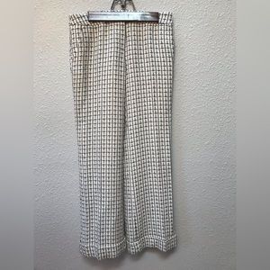 Trina Turk Lined Cream and Black Dress Pant Size 4